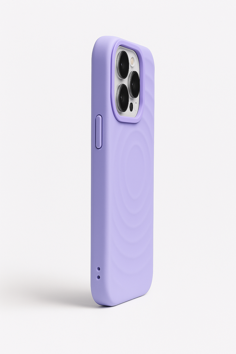 CAPINHA WAVY COM MAGSAFE LILAS PARA IPHONE 15